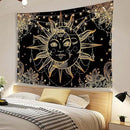 Lunerfex Hippie Sun and Moon Tapestry Bohemian Tapestry Aesthetic Cute Tapestries for Bedroom and Living Room Decor Sun 50×60 Inches by CozyNest Decor