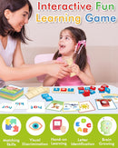 Gojmzo Wooden CVC Word Spelling Games, Preschool Kindergarten Learning Activities, Montessori Educational Toys Gifts for 3 4 5 6 Year Old Kids, Sight Words Flash Cards Reading Letters for Toddlers by TinyTreasures Baby Boutique