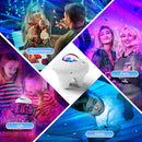 Galaxy Moon Projector, Star Night Light Projector with Bluetooth Connection for Music and Timer and Remote Control for Kids Adults Bedroom Party Bar Decoration (White) by TinyTreasures Baby Boutique