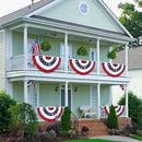 GoosWexmzl 3x6Ft American Pleated Fan Flag,USA Patriotic Half Fan Bunting Flag,Decoration Flags (Set of 6) by GreenHaven Gardens