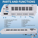 PYLE Electric Piano, 37 Keys Electric Keyboard Piano, Music Keyboard - Built-in Stereo Speakers, Rechargeable Battery, Wired Microphone, Portable Design, 200 Tones, 200 Rhythms, 50 Demos Included by TinyTreasures Baby Boutique
