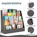 TOETOL 5-Tier Kids Bookshelf - Toddler Book Display Shelves for Classrooms, Playrooms, and Nursery - Wooden Children Book Rack (Gray Wash) by TinyTreasures Baby Boutique