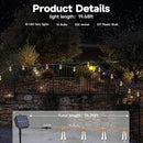 Solar Outdoor String Lights, 20Ft Vintage Rope Hemp Solar Patio Lights, Waterproof Warm White Solar Powered String Lights With 8 Modes 16 Shatterproof Bulbs for Garden Fence Stairs Balcony Café Bistro by GreenHaven Gardens
