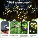 Solar Garden Lights Decorative, Solar Outdoor Lights Waterproof 4Pack, 80Led Solar Flowers Garden Decor, Outdoor Solar Lights for Yard,Pathway,Lawn,Solar Garden Decorations by GreenHaven Gardens