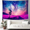 Delur Tree in Galaxy Tapestry Planet Cosmic Outer Space Universe Starry Sky Wall Hanging Tapestry Psychedelic Forest Nature Landscape Headboard for Bedroom Living Room Home Decor (51.2" x 59.1") by CozyNest Decor