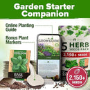HOME GROWN 5 Herb Seeds for Planting 2,150+ Non-GMO Heirloom Seeds | Extra Large Variety Pack Herb Kit – Indoor Outdoor & Hydroponic | Culinary Seed Set | Grow Your Own Herbs | Gift for Beginners by GreenHaven Gardens