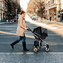 Beberoad Love 2-in-1 Car Seat Canopy - Universal Baby Car Seat Cover with Sunshade & Mesh Protection, 2-Way Zipper for Easy Access (Black) by TinyTreasures Baby Boutique