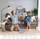 Mini Karaoke Machine for Kids, Birthday Easter Gifts Toys for Girls Boys Ages 3-12+, Portable Bluetooth Speaker with Upgraded 2 Wireless Microphones, Toddler Toys for Singing Home Party Family, Purple by TinyTreasures Baby Boutique