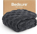 Bedsure GentleSoft Twin Blanket for Bed Dark Grey - Super Soft Cozy Blankets for Women Men Girls, Cute Fuzzy Fleece Throws for Bedroom Couch, 60x80 Inches by CozyNest Decor