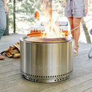 Solo Stove Yukon Essential Bundle | Portable Smokeless Fire Pit Stainless Steel for Wood Burning, Incl. Yukon Fire Pit, Lid and Stand, Diameter: 27in, Height: 19.8in, Weight: 40.35lbs by GreenHaven Gardens