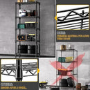 1250 lbs 5 Tier Shelf Metal Storage Shelves Wire Rack Closet Organizers for Garage Kitchen Bathroom Laundry Black 11.8" D x 23.6" W x 59.5" H by CozyNest Decor
