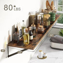 Fun Memories Deep Floating Shelves, 55W x 12D Floating Shelves for Wall, Wood Floating Shelf with Bracket, Wide Display & Storage Wall Shelves for Living Room, Bedroom, Rustic Brown by CozyNest Decor
