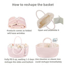 Large Baby Diaper Caddy Organizer for Girl Boy Rope Nursery Storage Bin Basket Portable Holder Tote Bag for Changing Table Car Travel Baby Shower Gifts Newborn Essentials Registry Must Haves Pink by TinyTreasures Baby Boutique