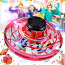 Hand Operated Mini Drone for Kids - LED UFO Flying Orb Ball, Rechargeable Mini Fidget Spinner Toy for Indoor Outdoor,Christmas Birthday Party Gifts for Girls Boys(Red) by TinyTreasures Baby Boutique