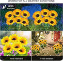 2 Pack with 12 Solar Sunflower Garden Lights Warm White LED Outdoor Decorative Stake Lights for Yard, Patio, Lawn, Pathway, IP65 Waterproof, Ideal Gift for Women, Mom, Grandma, Friends by GreenHaven Gardens