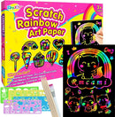 Rainbow Scratch Paper Art for Kids: 60PCS Magic Arts Crafts Gifts Toys for Girls Boys Ages 4 5 6 7 8 9 Games Activities for Birthday Family Valentines Christmas Stocking Stuffers Easter by TinyTreasures Baby Boutique