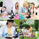 Microscope for Kids 40X-2000X, Microscope for Children 8-12 Years Old with LED Fill Light, Slides and specimens Ideal for School Labs Homeschooling by TinyTreasures Baby Boutique