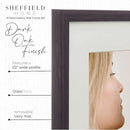 Sheffield Home 9 Piece Gallery Wall Frame Set, 11x14 Inch, Dark Oak by CozyNest Decor