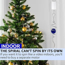 Gazing Ball Spiral Tail Wind Spinner,Decorative Wind Spinner 11inch Tail and 2 inch Glass Orb. Indoor Outdoor Wind Spinner Tail Sun Catcher Garden Decoration-13 inch Height(Dark Blue) by GreenHaven Gardens
