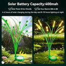 Solar Garden Lights 2 Pack, 16LED Swaying Solar Lights for Mother's Day, 30 Inches Waterproof Garden Solar Lights for Pathway Yard Outdoor Garden Decor, Gardening Gifts, Warm White by GreenHaven Gardens