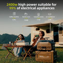 IEE 2400W/2048Wh Solar power station With 200W Solar Panel,P2400 Solar Generator,1800W Super Fast Charging, LiFePO4 (LFP) Battery,APP Control Emergency Power Station for Home, Camping, Power Outages by TinyTreasures Baby Boutique
