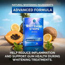 Whitening Strips for Sensitive Teeth 14 Treatments, Mint – Enamel Safe, Peroxide-Free Coconut Teeth Whitening Strips with Natural Enzymes – Gentle White Stips for Sensitive Gums & Daily Oral Care by CozyNest Decor