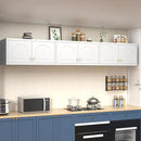 Wall Cabinet with Doors, Small Hanging Cabinet for Kitchen Pantry, Metal Overhead Cabinets for Dining, Living Room, Bathroom, 16" D x 32" W x 15" H, White, Assembly Required by CozyNest Decor