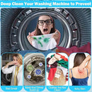 150 Pcs Washing Machine Cleaner Washing Machine Tablets Deep Cleaner Tablets for Front Loader and Top Load Washer by CozyNest Decor