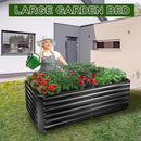 EDOSTORY Metal Raised Bed Garden Bed Kit, 6x3x2ft Tall Galvanized Planter Raised Garden Boxes Outdoor, Large Metal Raised Garden Beds for Flowers, Vegetables, Herbs by CozyNest Decor