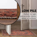 Keen Home Design 2x3 Rug - Machine Washable Entry Rug with Non-Slip Backing, Ideal for Enteryway, Kitchen, Bathroom, Laundry Room - Vintage, Easy Clean, Durable, Low Pile Rug - (2' x 3') by CozyNest Decor