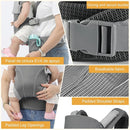 Baby Carrier Newborn to Toddlers - Ergonomic Adjustable Soft Breathable Comfort Infant Carrier for 7-35lbs, Enhanced Support, Easier to Wear (Grey) by TinyTreasures Baby Boutique