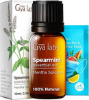 Gya Labs Spearmint Essential Oil for Diffuser & Skin - 0.34 Fl Oz - 100% Pure Natural Spearmint Oil for Facial, Hair, Massage, Aromatherapy & Candle Making Scent by CozyNest Decor