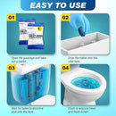 Automatic Toilet Bowl Cleaner Tablets – 20 Tabs - Blue Gel Toilet Tank Cleaners, Hard Water Ring Remover, Septic-Safe Heavy-Duty Stain & Smell Eliminator, Toilet Cleaning & Deodorizer by CozyNest Decor