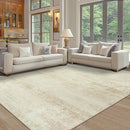 Washable Rug 6x9 Area Rugs, Abstract Large Living Room Rugs with Non-Slip Backing, Thin Carpet for Dorm Dining Room Table Nursery Indoor Home Office -Beige by TinyTreasures Baby Boutique