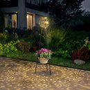 2 Pack Solar Lights with Plant Stands Waterproof Solar Lanterns Outdoor Solar Lamps for Patio, Yard, Pathway, and Porch Decoration Garden Decor by GreenHaven Gardens