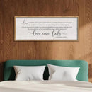 LuZhiQiang Love is Patient Love is Kind Wall Decor 40"X15" Bible Verse Quote 1 Corinthians 13 For Bedroom Above Bed Christianity Couple Sign Large Wood Framed Wall Hanging Art (Wood) by CozyNest Decor