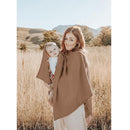 Konssy Muslin Nursing Cover for Breastfeeding, 360° Full Privacy Breathable 100% Cotton Breastfeeding Cover, Multi-use Carseat Canopy(Brown) by TinyTreasures Baby Boutique