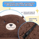 ALIMORDEN Animal Series Kid's Chair, Ultra-Soft Comfy Foam Filled Toddler Sofa Chair, Cute Animal-Shaped Design Toddler Couch, Lightweight Birthday for Baby Boys & Girls (Chocolate Bear) by CozyNest Decor