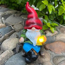 Solar Gnomes Decor Outside Mini Gnome Figurines Outdoor Solar Porch Patio Garden Miniatures Gnomes Decor Gift for Women Grandma Mother's Day Birthday by CozyNest Decor