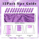12 Pack Purple Cheesecloth Table Runner 10FT Boho Fabric Rustic Cheese Cloth Table Runner for Wedding Bridal Shower Baby Shower Gauze Sheer Birthday Party Table Decorations 20 x 120 Inch Long by CozyNest Decor