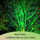 Christmas Projector Lights Outdoor, Motion Laser Star Shower, Bliss Lights with Remote Control, Waterproof, Firefly Decor for Tree Yard Garden Home, Red Green Holiday Party Landscape Decoration (RG) by GreenHaven Gardens