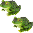 Design Toscano Ribbit The Frog Garden Toad Statues, 9 Inch, Set of Two, Polyresin, Full Color by GreenHaven Gardens