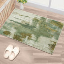 Entryway Rug 2x3 Green Rug, Washable Abstract Small Rugs Non-Slip Low Pile Throw Rugs for Kitchen Floor, Front Door, Bedroom Bedside by TinyTreasures Baby Boutique