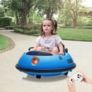 12V Electric Ride on Bumper Car for Toddlers, Kids Bumper Car with Remote Control, LED Lights & 360 Degree Spin, Indoor and Outdoor for 18+ Months Kids (Blue) by TinyTreasures Baby Boutique