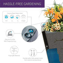Crescent Garden Dot TruDrop Indoor/Outdoor Planter, Self-Watering Plant Pot, 26 Inches, (Ash) by GreenHaven Gardens