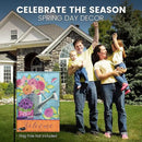 Spring Garden Flags 12.5x18 Double Sided - Floral Watering Can Flag Printed in Premium Polyester - Seasonal House Welcome Banner for Outdoor, Yard, Lawn, Deck, and Patio - Suits Most Holder by GreenHaven Gardens