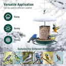 Pack of 2 Bird Feeder for Outdoor Hanging. Green by CozyNest Decor