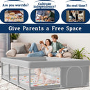 74x50 Inch Baby Playpen with Mat, Playpen with Cute Mat for Babies and Toddlers Play Pen Playards Safety Gate Fence Active Center Indoor by TinyTreasures Baby Boutique