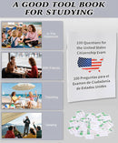U.S Civics Test Flash Cards Combo Set,2025 US Citizenship Test Flash Cards & Study Guide Combo, Bilingual English/Spanish Naturalization Prep Kit with 100+ Civics Questions by TinyTreasures Baby Boutique