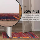 Keen Home Design 2x3 Rug - Machine Washable Entry Rug with Non-Slip Backing, Ideal for Enteryway, Kitchen, Bathroom, Laundry Room - Vintage, Easy Clean, Durable, Low Pile Rug - (2' x 3') by CozyNest Decor
